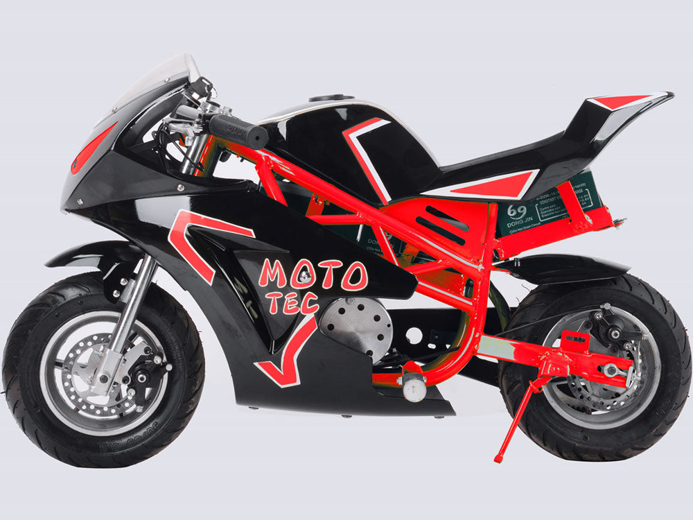 MotoTec 36v 500w Electric Pocket Sport Bike GT Red