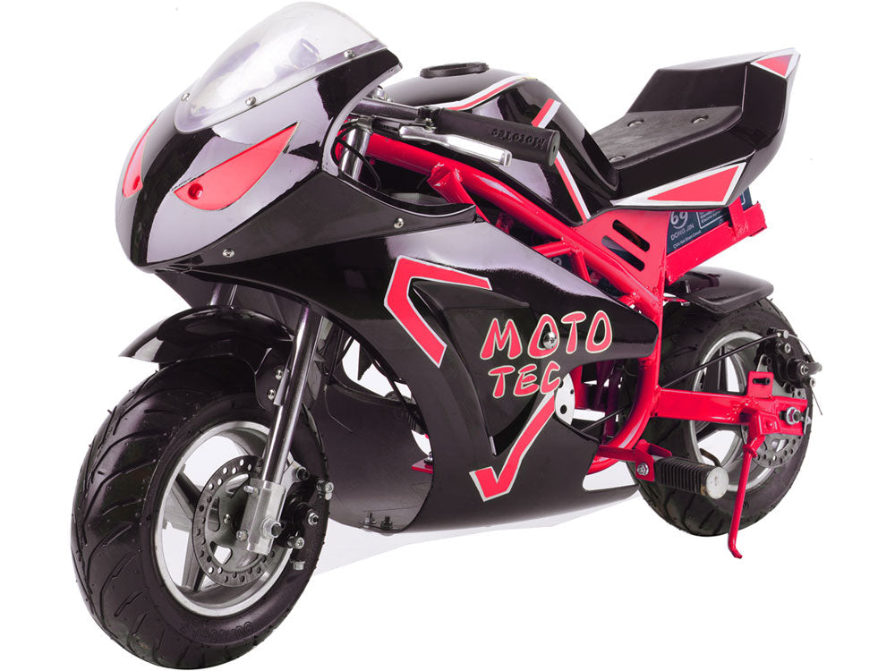 MotoTec 36v 500w Electric Pocket Sport Bike GT Red