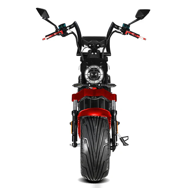 Red 4000W electric LED USB charging 6A two-wheeled scooter 25 / 45 km/h load 200kg driving 90km travel