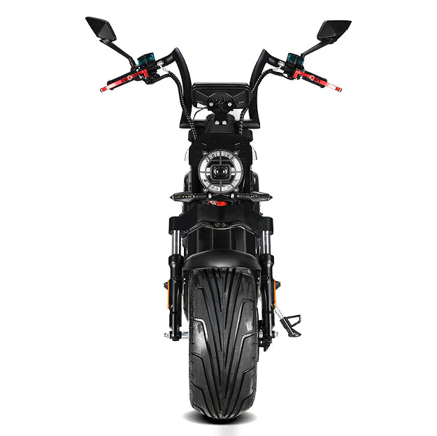 Black 4000W electric LED USB charging 6A two-wheeled scooter 25 / 45 km/h load 200kg driving 90km travel