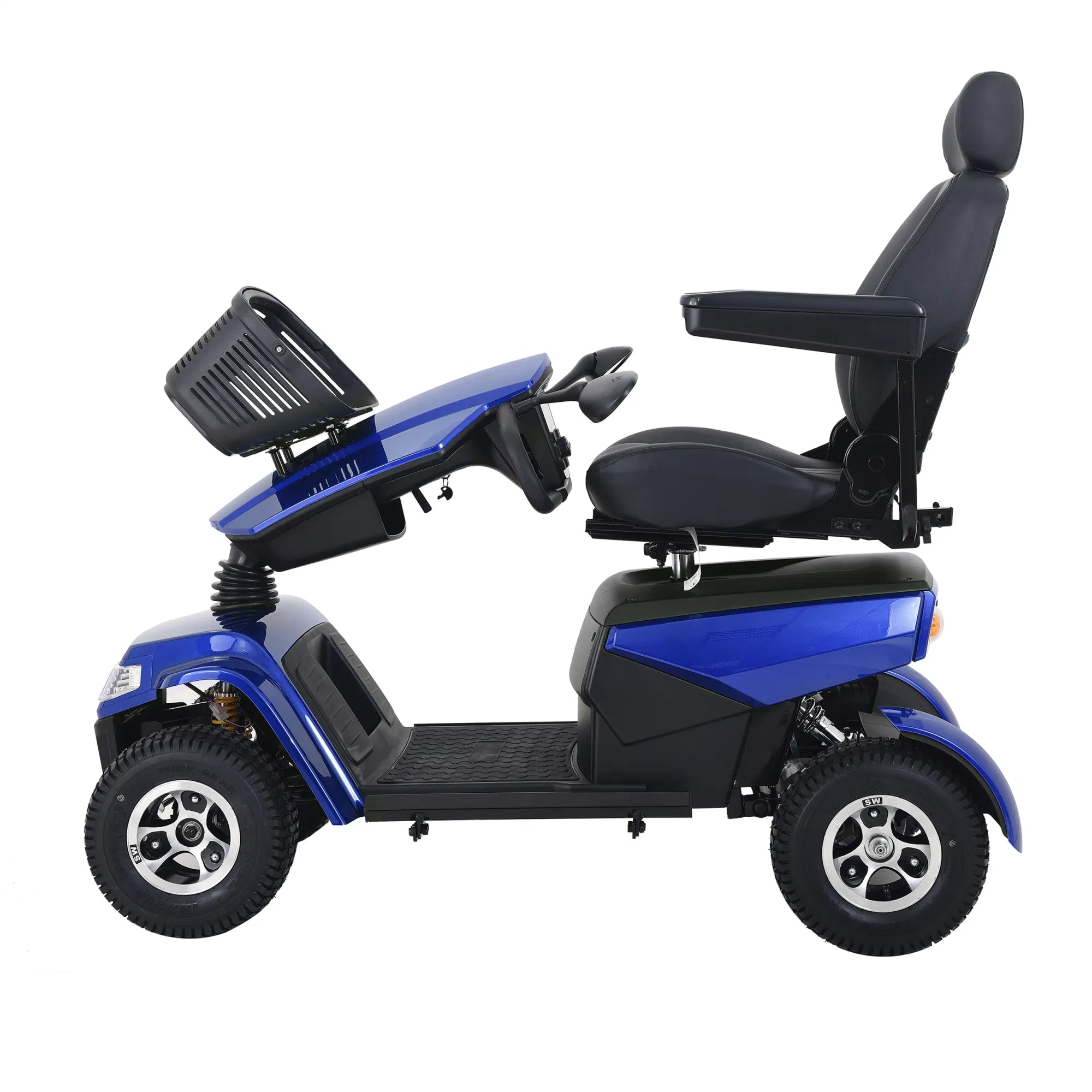 4-Wheel Electric Mobility Scooter for Adults Seniors and Eldely,Adult All Terrain Electric Powered Wheelchair Device-1000W Motor With 75Ah Battery,S800 BLUE
